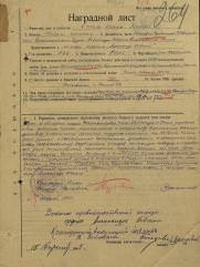 капитан Стома И.Л. кавалер ордена Александра Невского